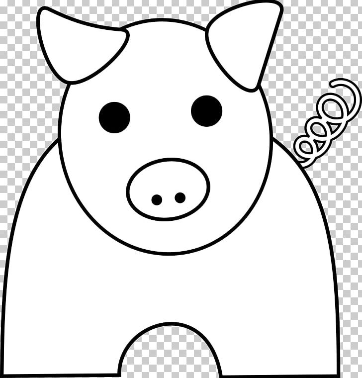 Domestic Pig Free Content PNG, Clipart, Black, Black And White, Cartoon, Domestic Pig, Drawing Free PNG Download