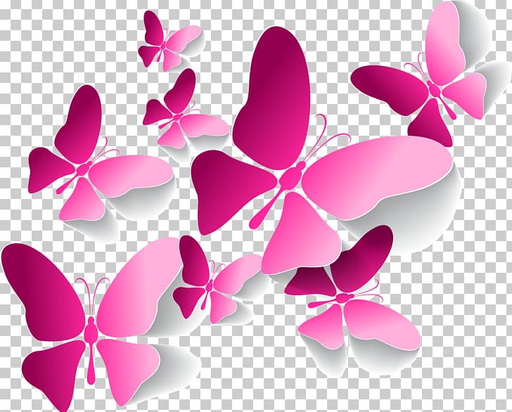 pink butterfly vector png