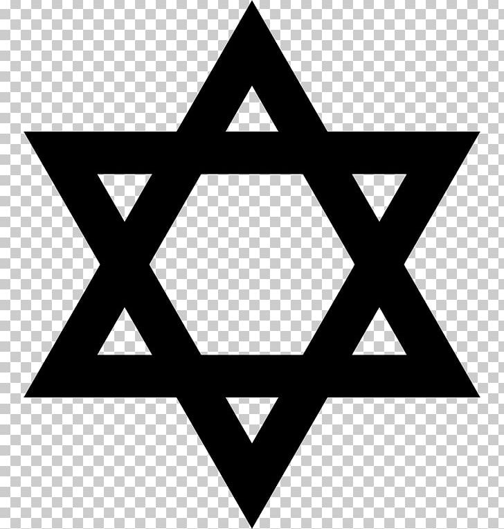 Star Of David Hexagram Judaism Symbol PNG, Clipart, Angle, Area, Black, Black And White, Brand Free PNG Download