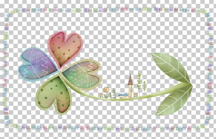 Four-leaf Clover Illustration PNG, Clipart, Art, Background, Border Frame, Bright, Cartoon Free PNG Download