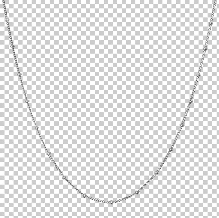 Necklace Jewellery Chain Sterling Silver PNG, Clipart, Bead, Black And White, Body Jewelry, Chain, Charms Pendants Free PNG Download