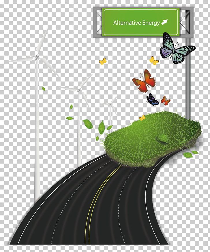 Butterfly Green Road Illustration PNG, Clipart, Angle, Art, Background, Background Vector, Cartoon Free PNG Download