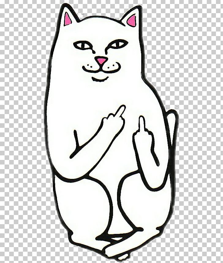 Middle Finger Cat Decal Sticker PNG, Clipart, Animals, Black And