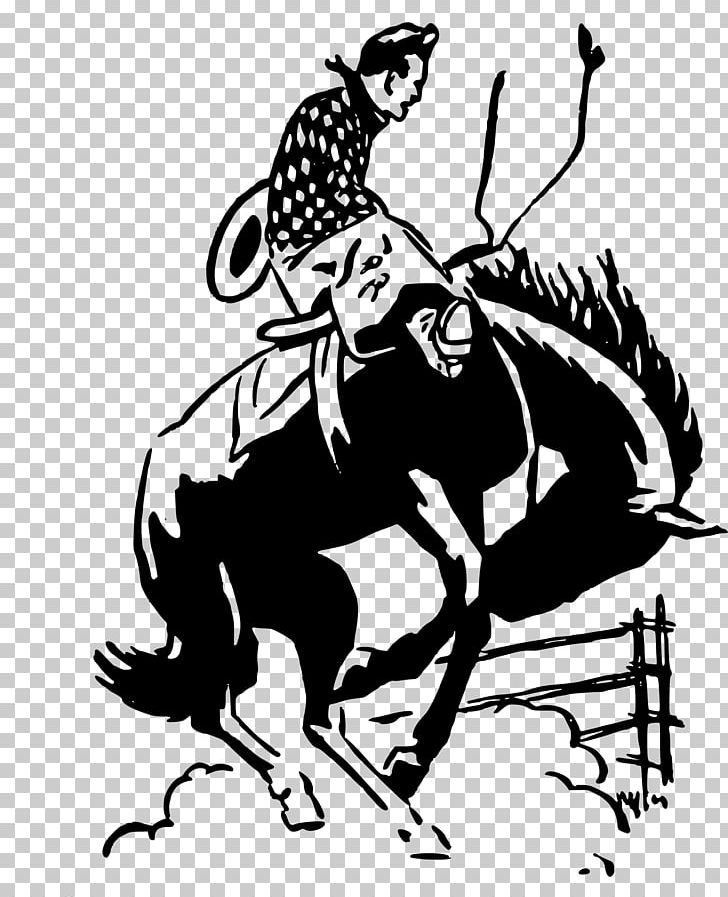 Rodeo Bull Riding Cowboy PNG, Clipart, Art, Artwork, Black And White, Bucking, Bull Riding Free PNG Download