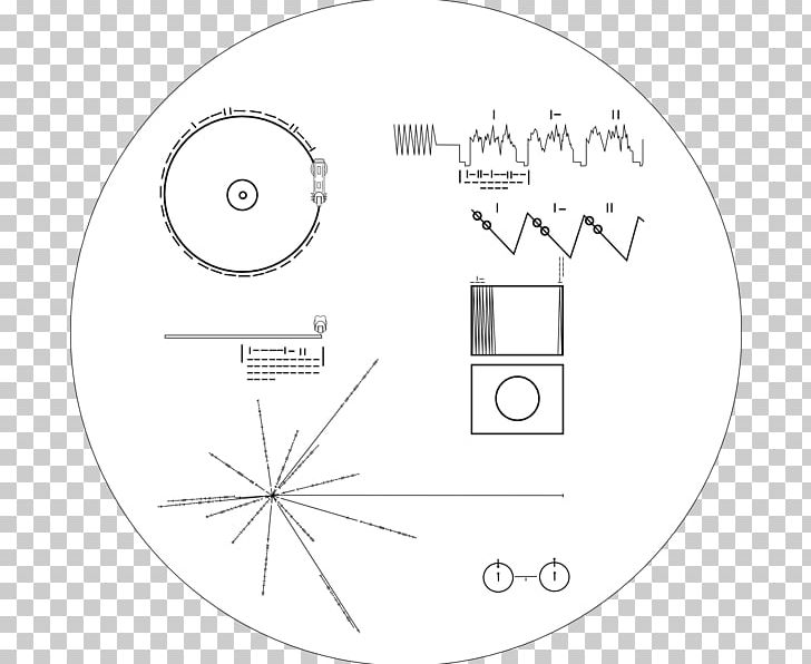Voyager Program Voyager Golden Record Pioneer Plaque Voyager 1 Voyager 2 PNG, Clipart, Angle, Are, Black And White, Carl Sagan, Circle Free PNG Download