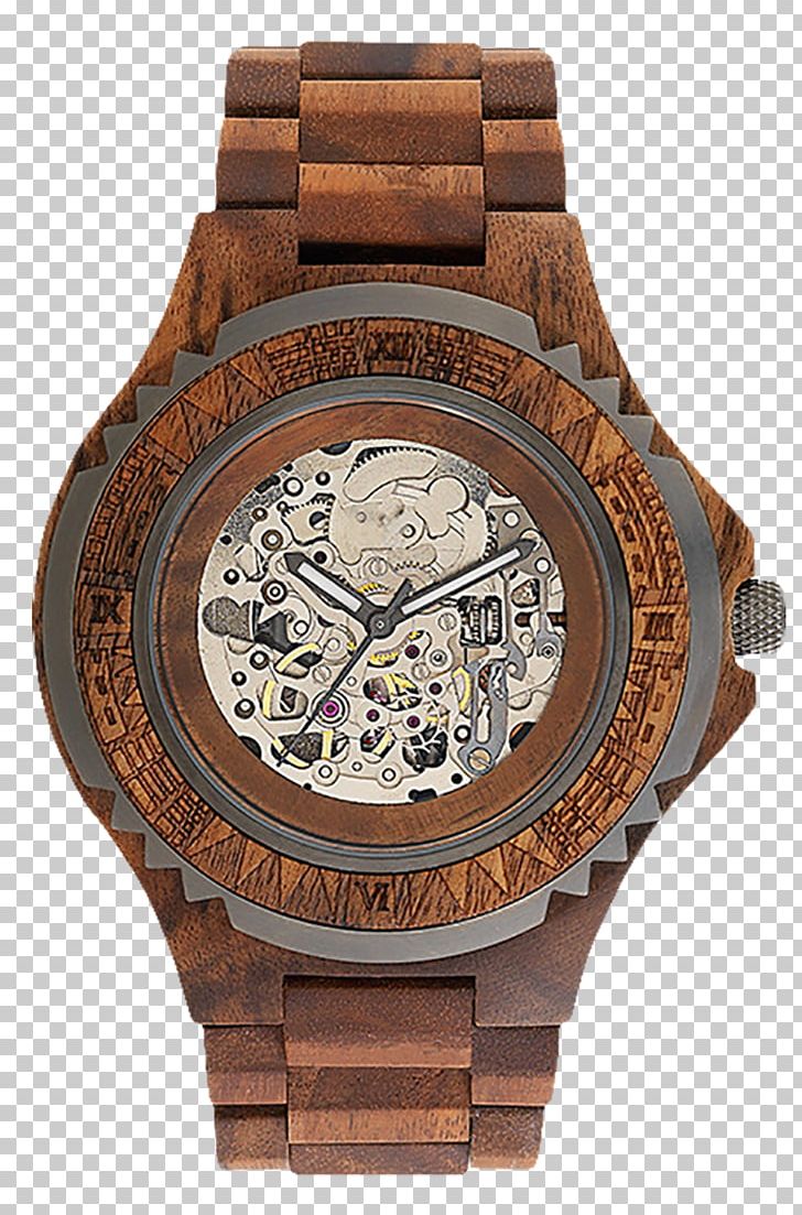 WeWOOD Automatic Watch Miyota 8215 Clock PNG, Clipart, Automatic Watch, Brand, Brown, Chronograph, Clock Free PNG Download