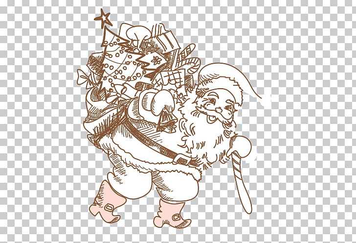 Christmas Card Illustration PNG, Clipart, Art, Cartoon, Cartoon Santa Claus, Christmas Card, Christmas Lights Free PNG Download