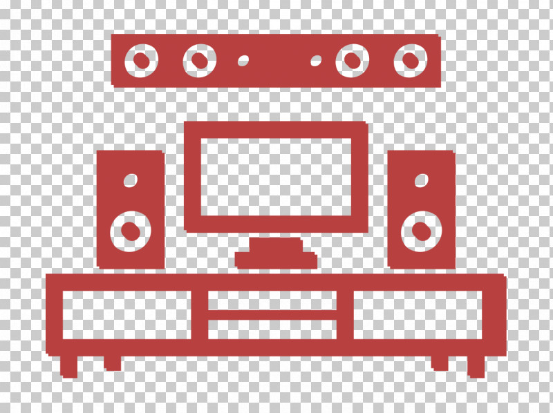 Livingroom Icon Electronics Icon Home Theatre And Monitor On Livingroom Furniture Icon PNG, Clipart, 3d Film, Cinema, Computer, Computer Monitor, Dolby Atmos Free PNG Download