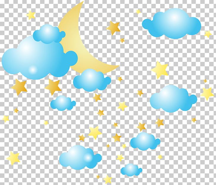 Cloud Moon PNG, Clipart, Balloon, Blue, Blue Cloud, Blue Moon, Cartoon Free PNG Download