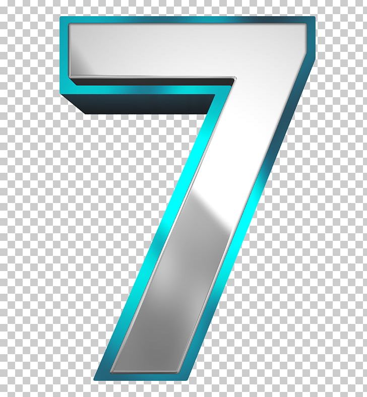 Metallic And Blue Number Seven PNG, Clipart, Angle, Aqua, Blue, Clipart, Computer Icons Free PNG Download