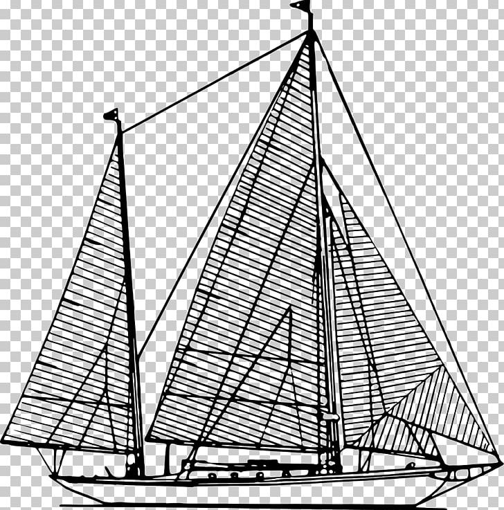 Sailboat Sailing Ship PNG, Clipart, Area, Baltimore Clipper, Barque, Barquentine, Black And White Free PNG Download