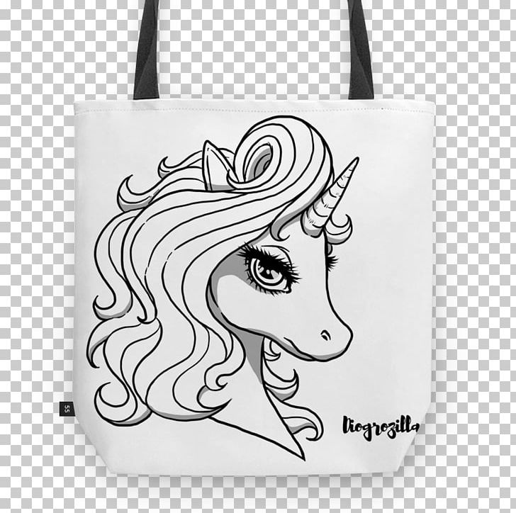 Black And White Unicorn Handbag Monochrome Photography PNG, Clipart, Art, Bag, Black, Black And White, Clothing Accessories Free PNG Download