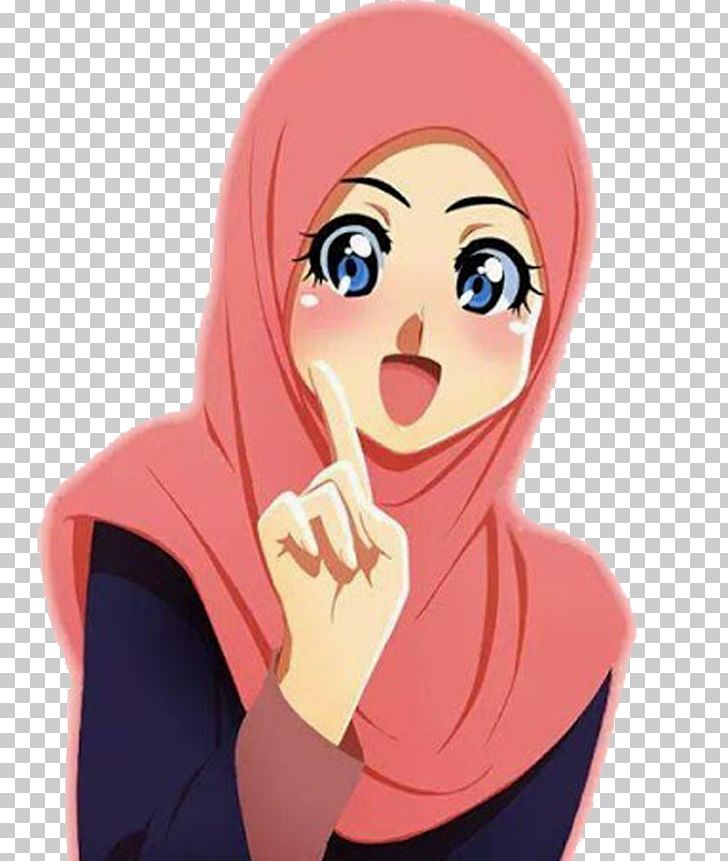 Kumpulan Doa Anak Muslim Islam Hijab Woman PNG, Clipart, Anime, Brown Hair, Cartoon, Cheek, Chin Free PNG Download