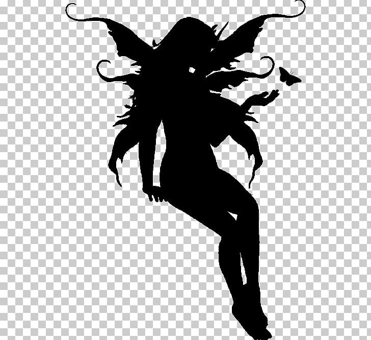 Fairy Art Silhouette PNG, Clipart, Art, Background, Black And White, Clip Art, Desktop Wallpaper Free PNG Download