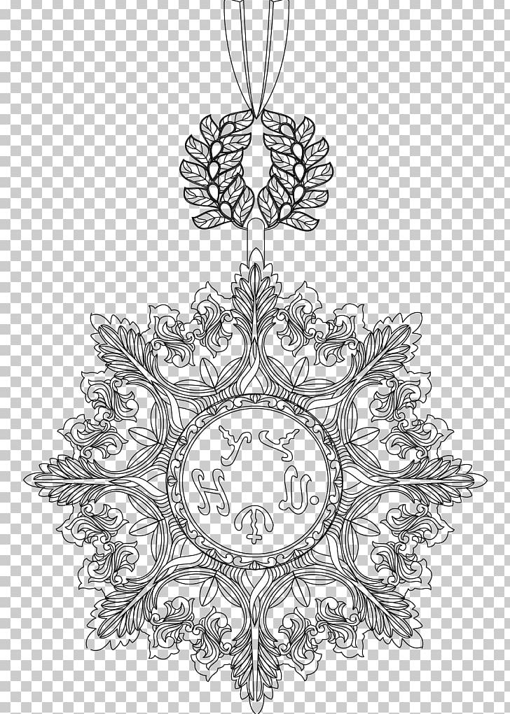 Christmas Ornament Symmetry Tree Line Art Pattern PNG, Clipart, Black And White, Christmas Day, Christmas Decoration, Christmas Ornament, Circle Free PNG Download
