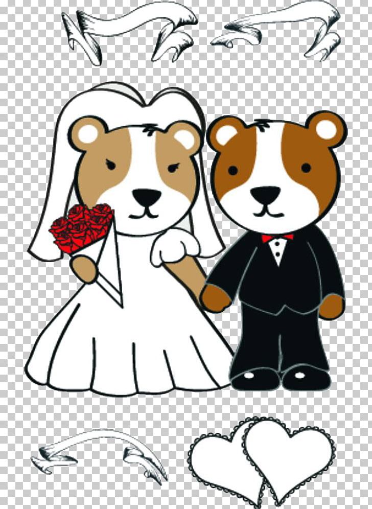 Giant Panda Wedding Drawing PNG, Clipart, Animals, Bride, Carnivoran, Cartoon, Cuteness Free PNG Download