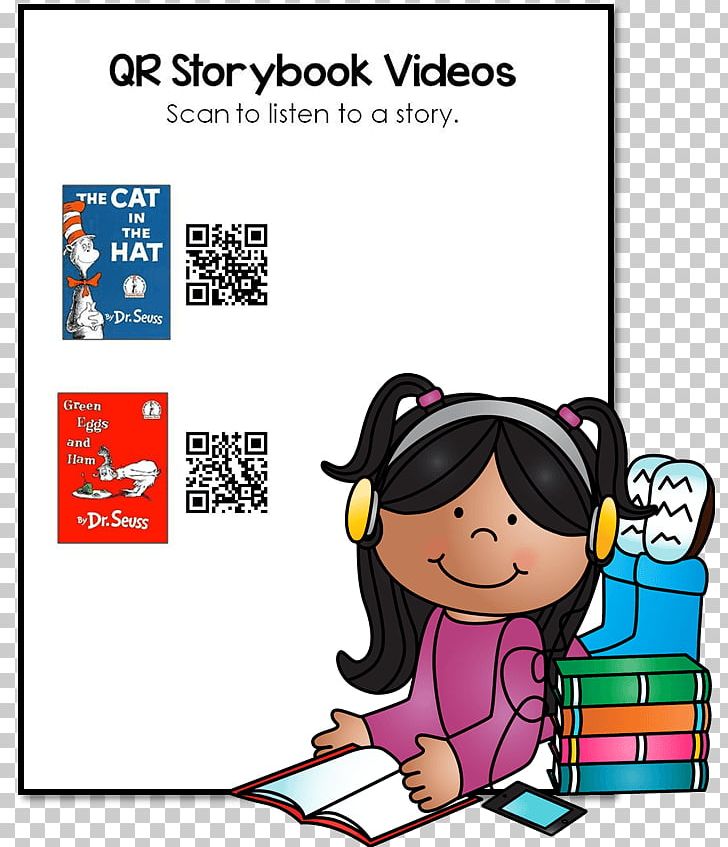 Listening QR Code PNG, Clipart, Area, Blog, Book, Cartoon, Child Free PNG Download