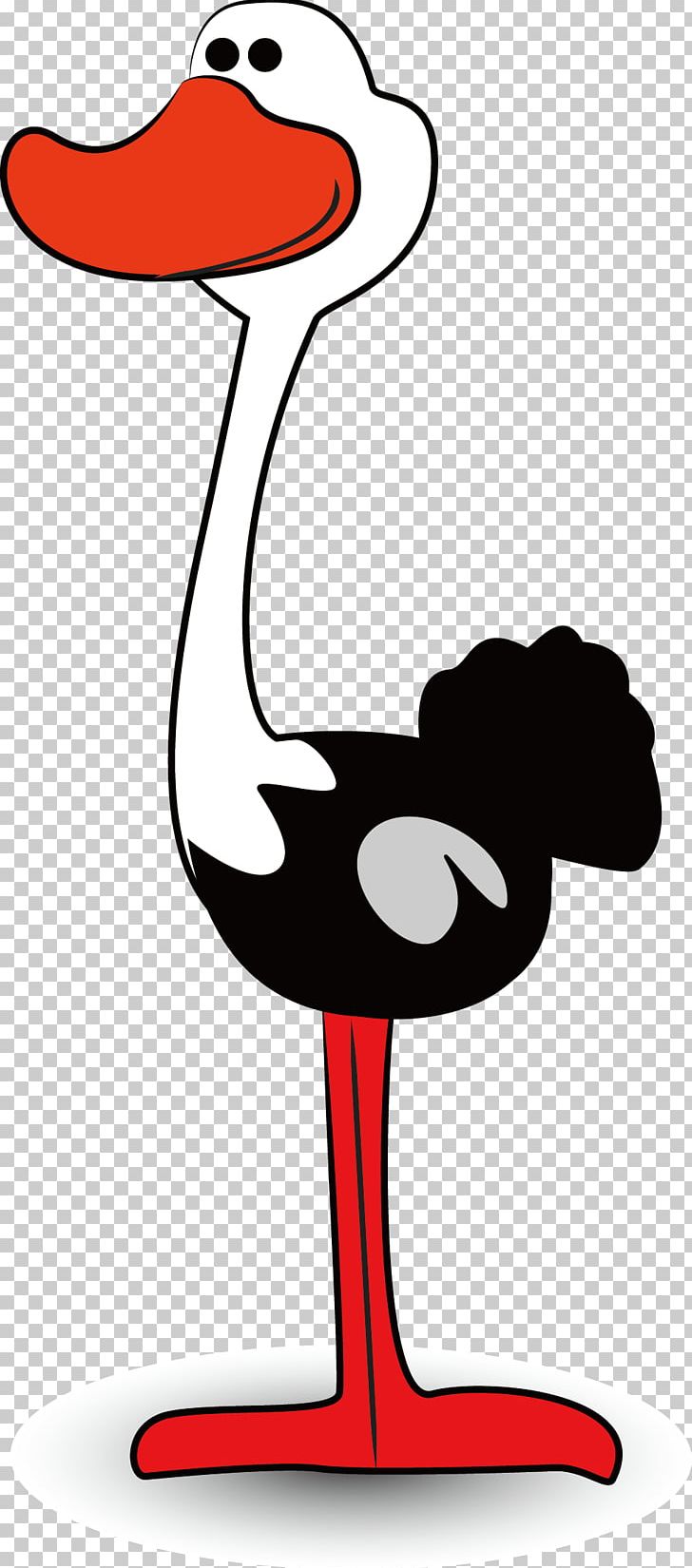 Common Ostrich Duck Cartoon PNG, Clipart, Animal, Area, Art, Artwork, Beak Free PNG Download