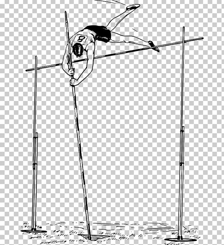 Pole Vault PNG, Clipart, Angle, Area, Artwork, Black And White, Brad Walker Free PNG Download