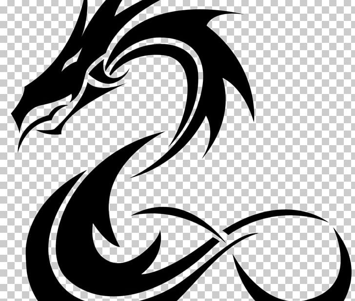Tattoo Drawing Chinese Dragon PNG, Clipart, Art, Artwork, Black, Blackandgray, Black And White Free PNG Download