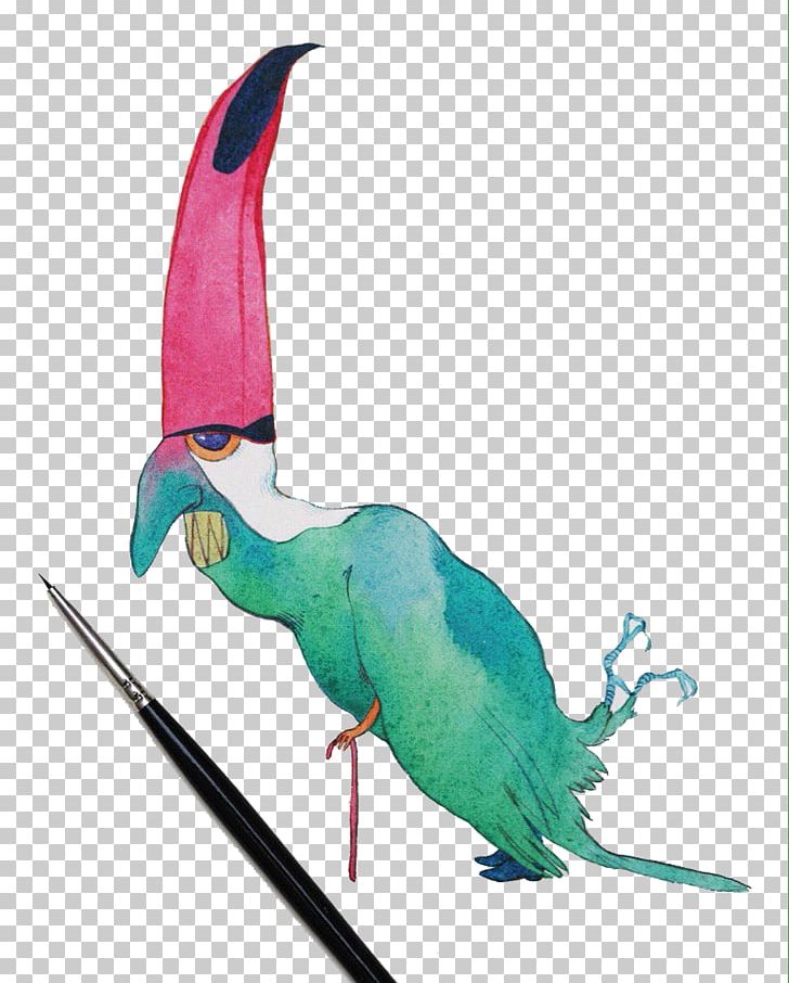 Parrot Watercolor Painting Illustrator Illustration PNG, Clipart, Animals, Animation, Beak, Bird, Cartoon Free PNG Download