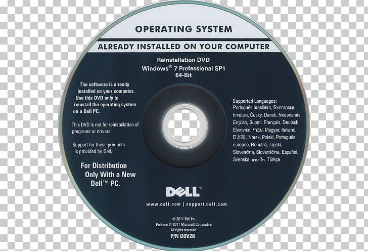 Dell Windows XP Windows 7 Operating Systems PNG, Clipart, Brand, Compact Disc, Computer Software, Data Storage Device, Dell Free PNG Download