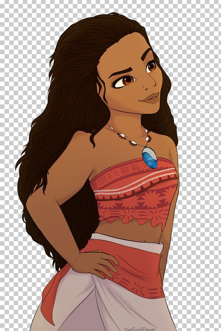 Moana Drawing YouTube Digital Art PNG, Clipart, Abdomen, Active Undergarment, Arm, Art, Brown Hair Free PNG Download