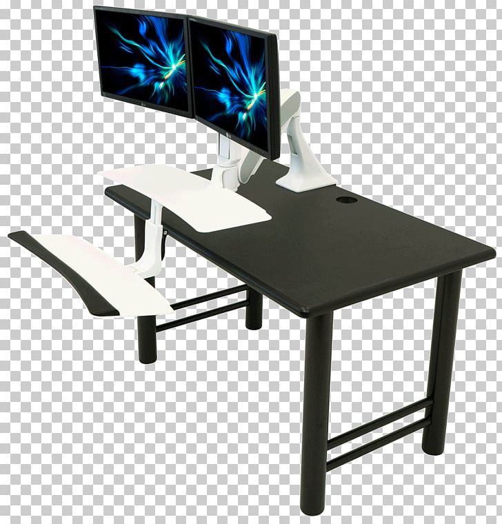 Standing Desk Sit-stand Desk Sitting PNG, Clipart, Angle, Computer, Computer Monitor Accessory, Computer Monitors, Desk Free PNG Download