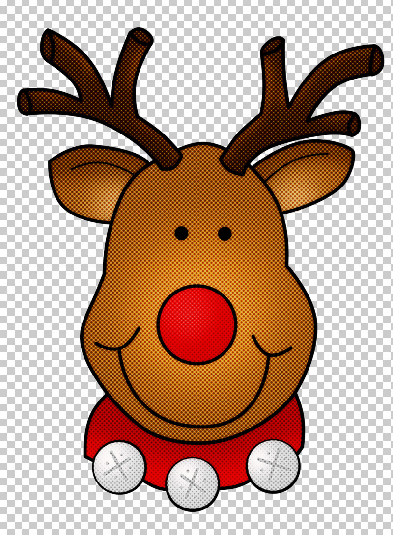 Reindeer PNG, Clipart, Cartoon, Deer, Head, Nose, Red Free PNG Download