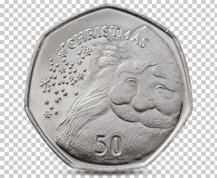 Coin Isle Of Man Fifty Pence Santa Claus Christmas PNG, Clipart, Christmas, Christmas Card, Christmas Gift, Coin, Cupronickel Free PNG Download