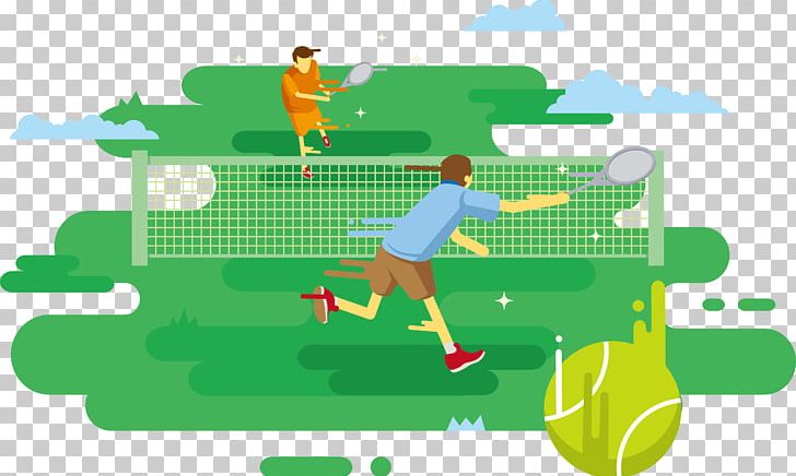 Tennis Centre Euclidean PNG, Clipart, Artificial Grass, Cartoon, Encapsulated Postscript, Grass, Happy Birthday Vector Images Free PNG Download