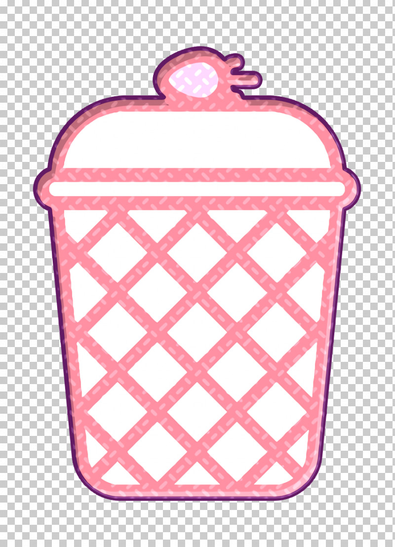 Waffle Icon Ice Cream Icon Waffle Cup Icon PNG, Clipart, Food Storage Containers, Ice Cream Icon, Lid, Pink, Plastic Free PNG Download