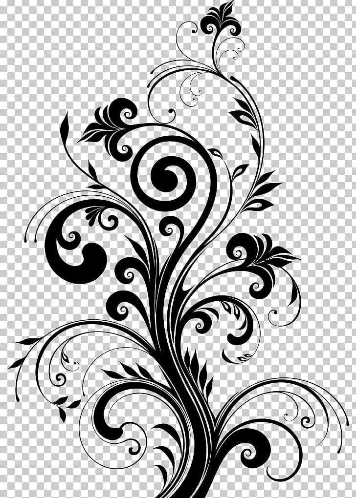 Floral Design Ornament PNG, Clipart, Black, Black And White, Branch, Decorative Arts, Drawing Free PNG Download