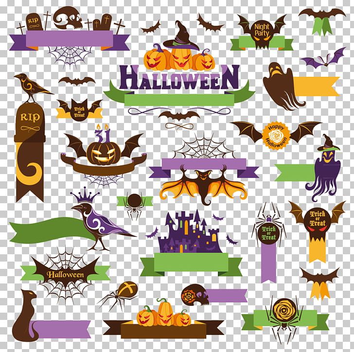 Halloween Euclidean PNG, Clipart, Bat, Cartoon, Computer Icons, Creative Elements, Crow Free PNG Download