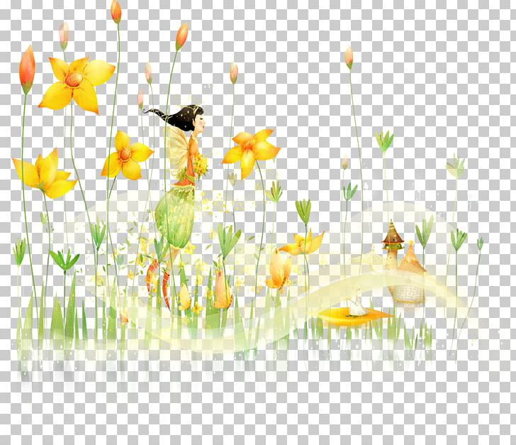 Floral Design Yellow Flower PNG, Clipart, Castle, Computer, Computer Wallpaper, Data, Data Compression Free PNG Download