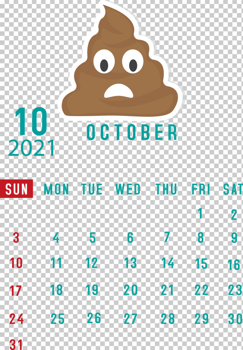 October 2021 Printable Calendar October 2021 Calendar PNG, Clipart, Android, Behavior, Calendar System, Geometry, Happiness Free PNG Download