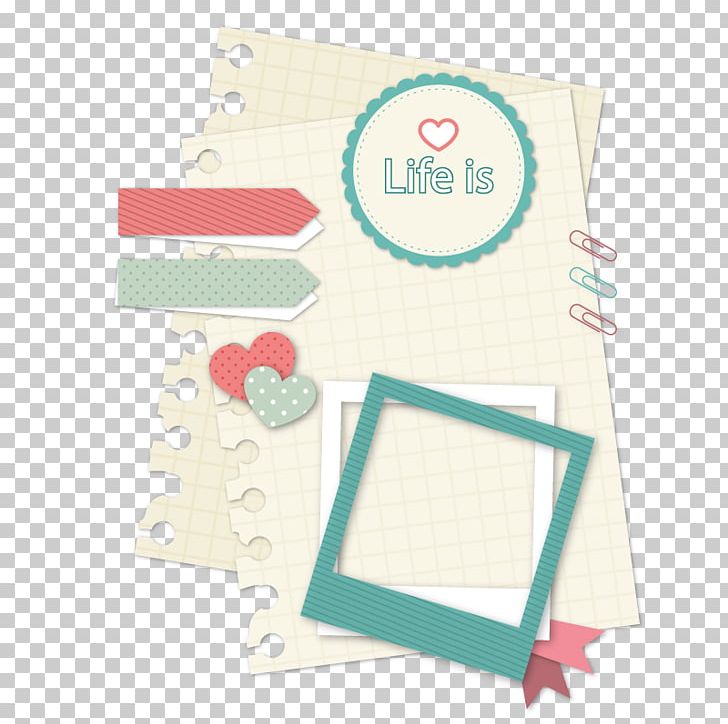 Paper Scrapbooking Notebook PNG, Clipart, Encapsulated Postscript, Frame, Happy Birthday Vector Images, Heart, Material Free PNG Download