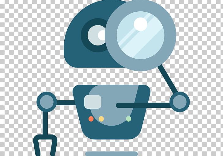 Robotics Chatbot Magnifying Glass Computer Icons PNG, Clipart, Autonomous Robot, Blue, Building, Chatbot, Communication Free PNG Download