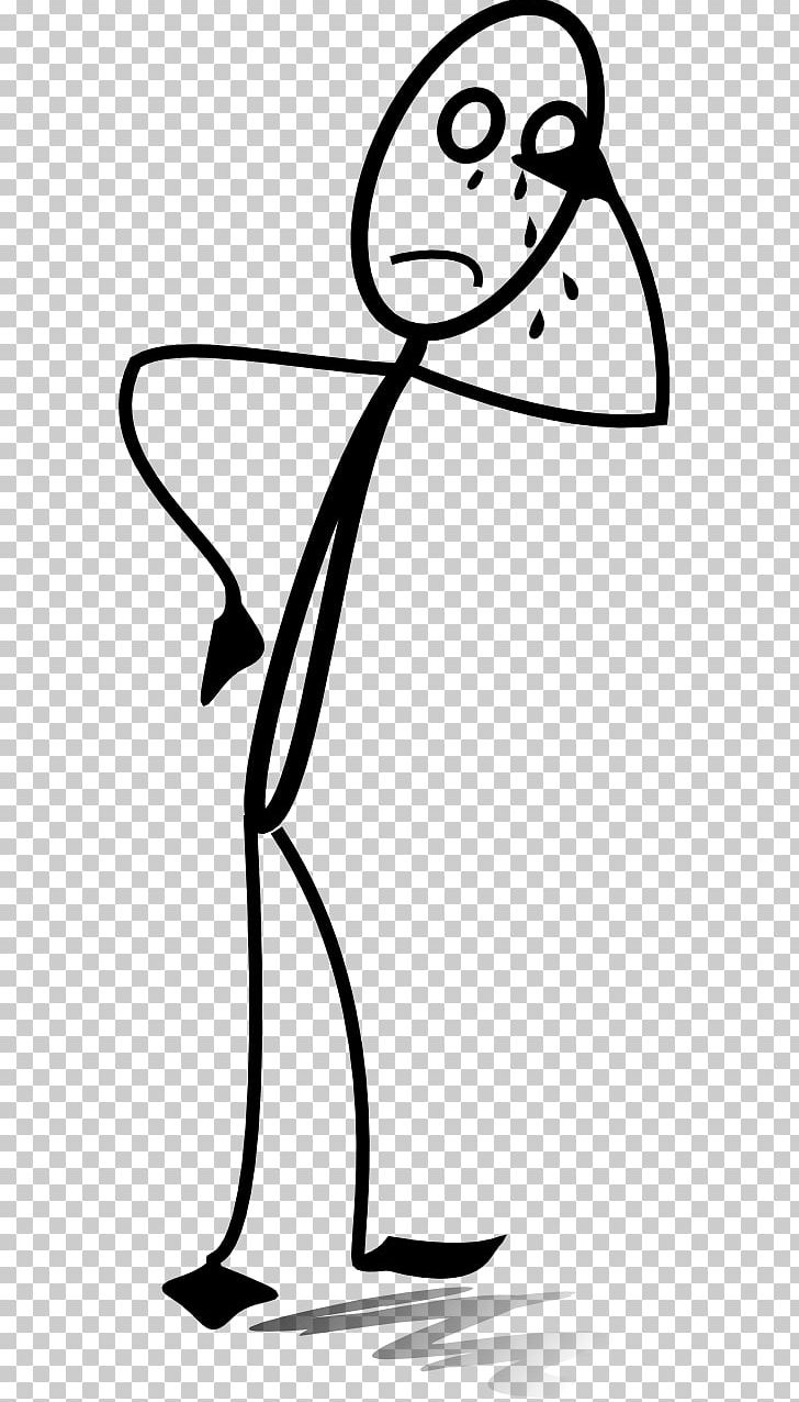 Stick Figure Sadness Crying PNG, Clipart, Area, Artwork, Black And White, Clip Art, Crying Free PNG Download