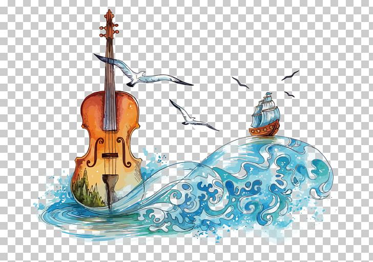 Violin Watercolor Painting PNG, Clipart, Computer Wallpaper, Happy Birthday Vector Images, Painting, Png Material, Png Picture Free PNG Download