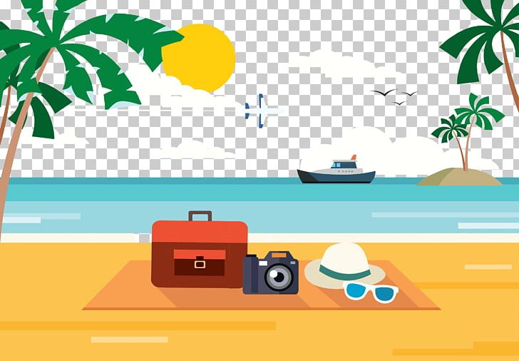 Beach Poster Illustration PNG, Clipart, Area, Beach, Beaches, Beach Party, Beach Vector Free PNG Download