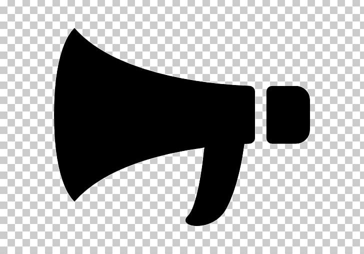 Megaphone Computer Icons PNG, Clipart, Angle, Black, Black And White, Computer Icons, Encapsulated Postscript Free PNG Download