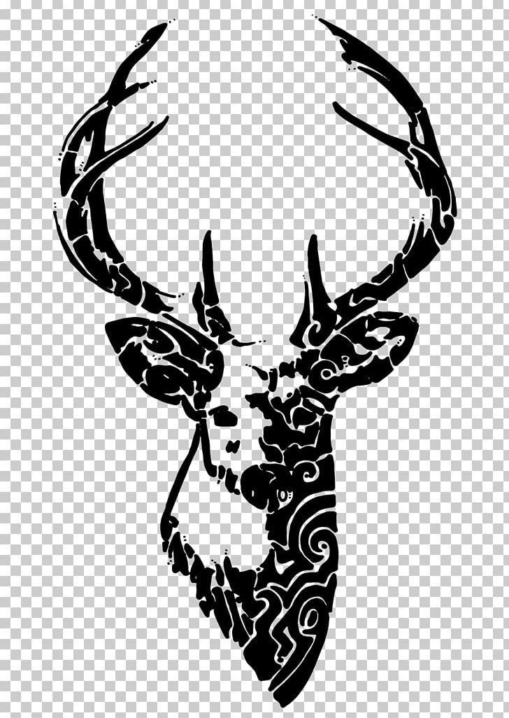 Deer Bacup Cricket Club Paper Sticker Decal PNG, Clipart, Advertising, Animals, Antler, Black And White, Decal Free PNG Download