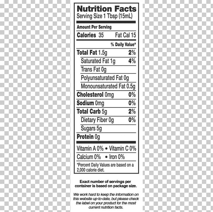 Coffee Non-dairy Creamer Nutrition Facts Label Peanut Butter And Jelly Sandwich PNG, Clipart, Area, Calorie, Coffee, Coffeemate, Cream Free PNG Download