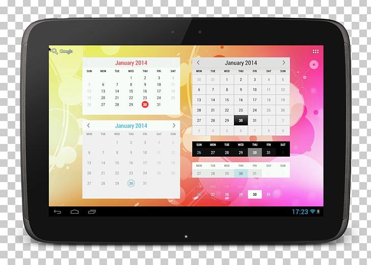 Tablet Computers Samsung Galaxy S5 Calendar Widget PNG, Clipart