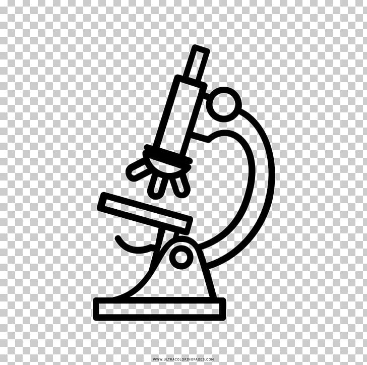 Drawing Microscope PNG, Clipart, Angle, Area, Black And White, Color, Coloring Book Free PNG Download