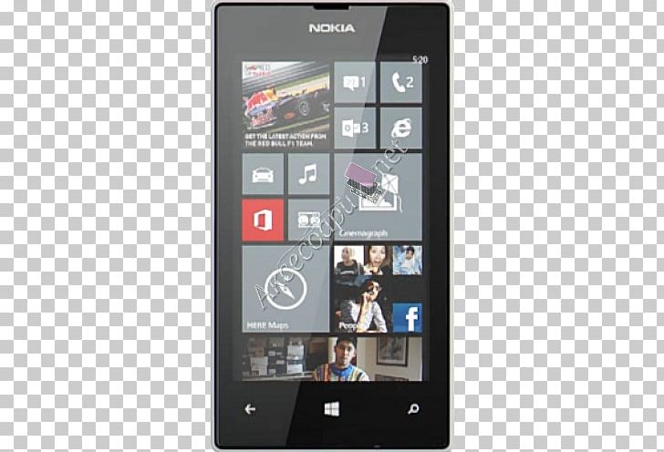 Feature Phone Smartphone Nokia Lumia 520 Windows Phone 8 PNG, Clipart, Electronic Device, Electronics, Gadget, Microsoft Store, Mobile Phone Free PNG Download