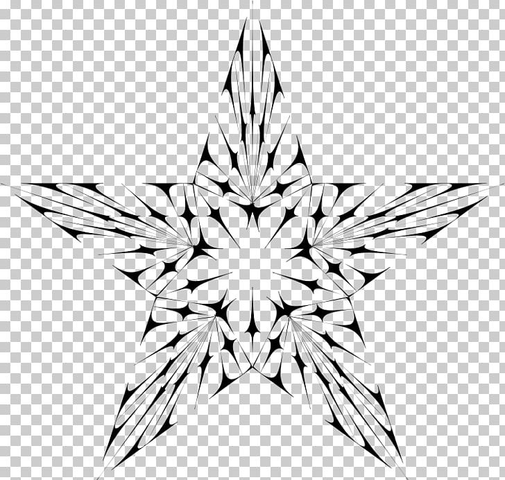 Black And White Star PNG, Clipart, Black, Black And White, Computer Icons, Garis, Leaf Free PNG Download