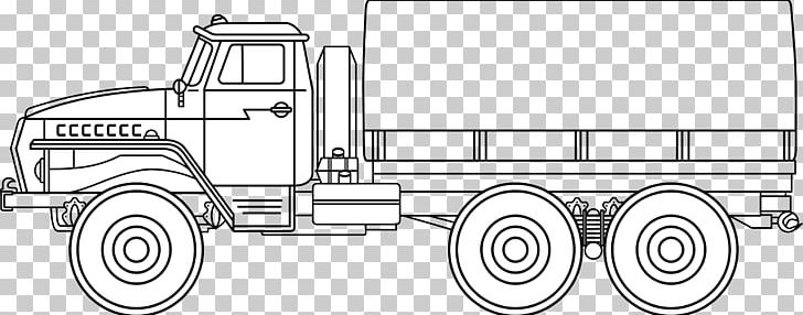 Car Ural-4320 Truck Drawing Vehicle PNG, Clipart, Automotive Design, Automotive Tire, Auto Part, Black And White, Car Free PNG Download