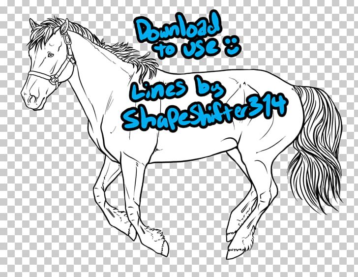 Mane Mustang Rein Colt Pack Animal PNG, Clipart, Artwork, Black And White, Bridle, Cartoon, Character Free PNG Download